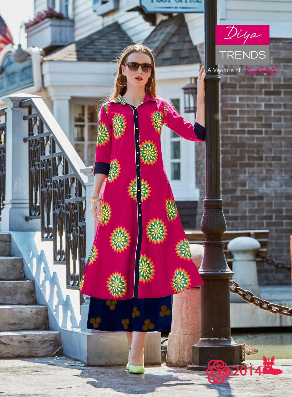 Purple City Vol-2 Diya Trends Pigment Print Kurti Supplier Purple City Vol-2 Diya Trends Pigment Print Kurti Supplier